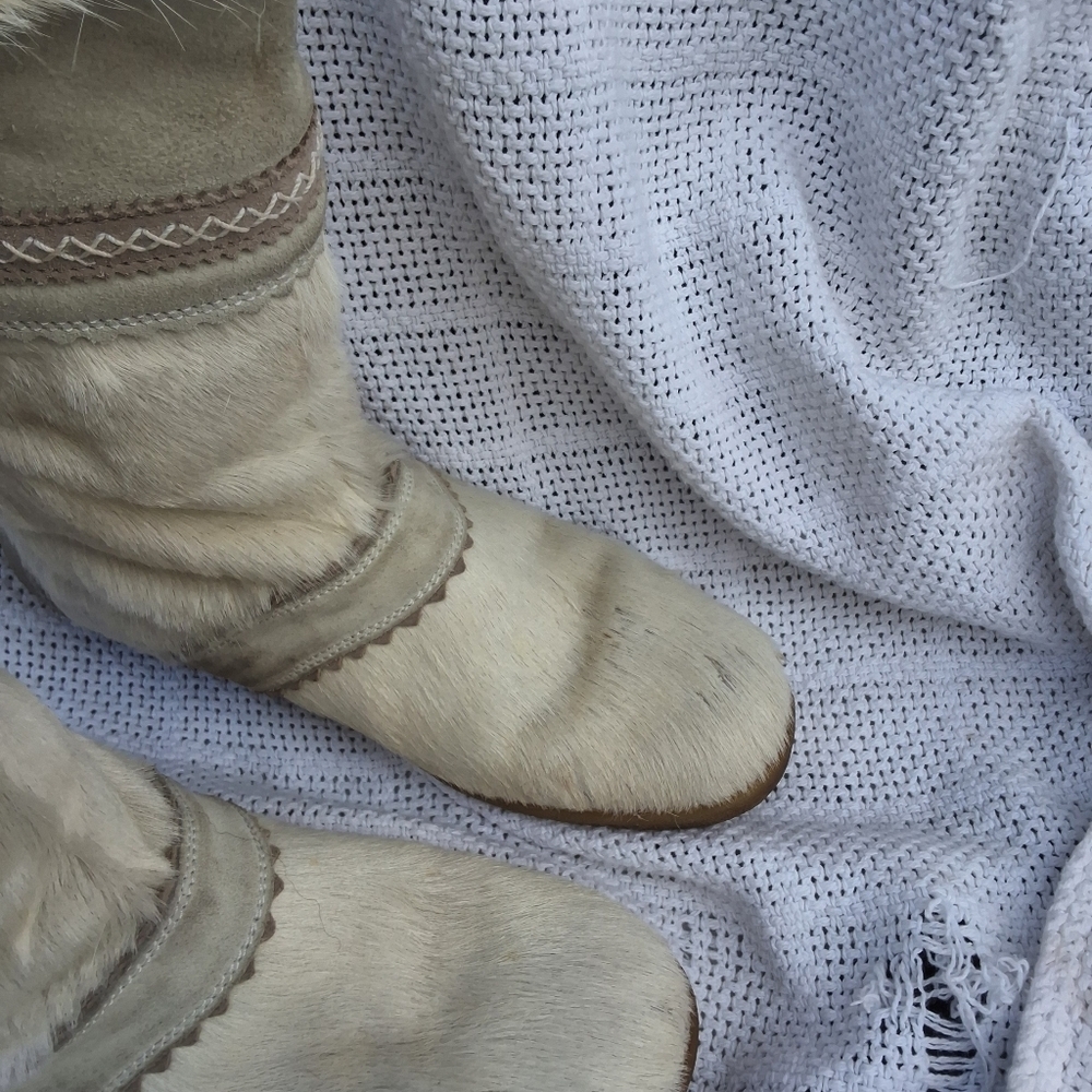 Tecnica vintage after ski calf/ goathair snow boots 6 - Picture 2 of 13